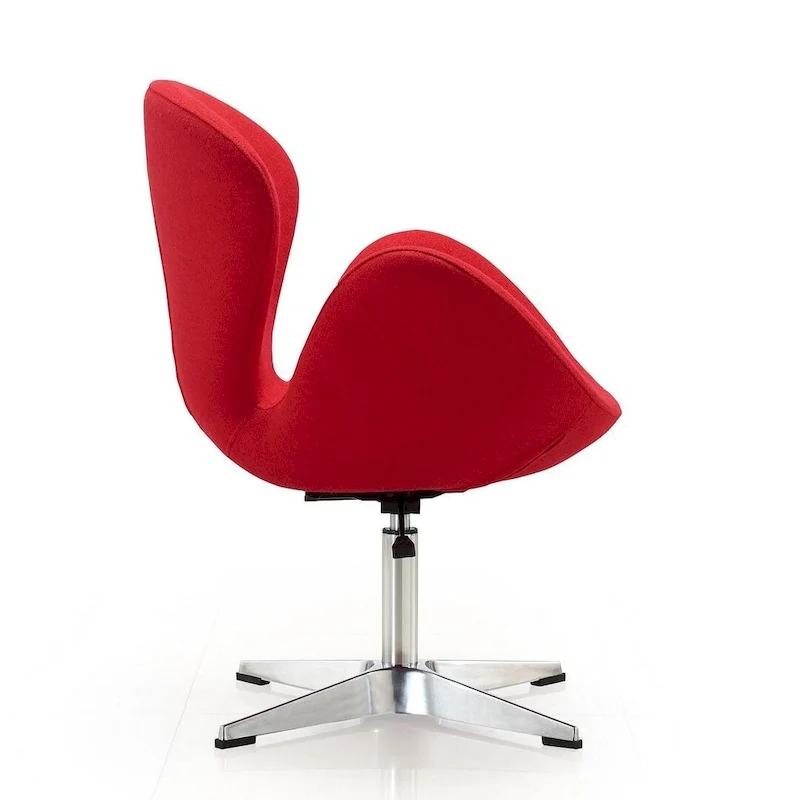 Chaises pivotantes confortables et réglables en chrome (Lot de 2)