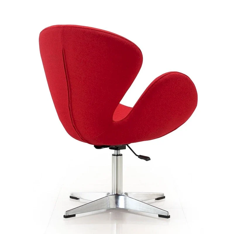 Chaises pivotantes confortables et réglables en chrome (Lot de 2)