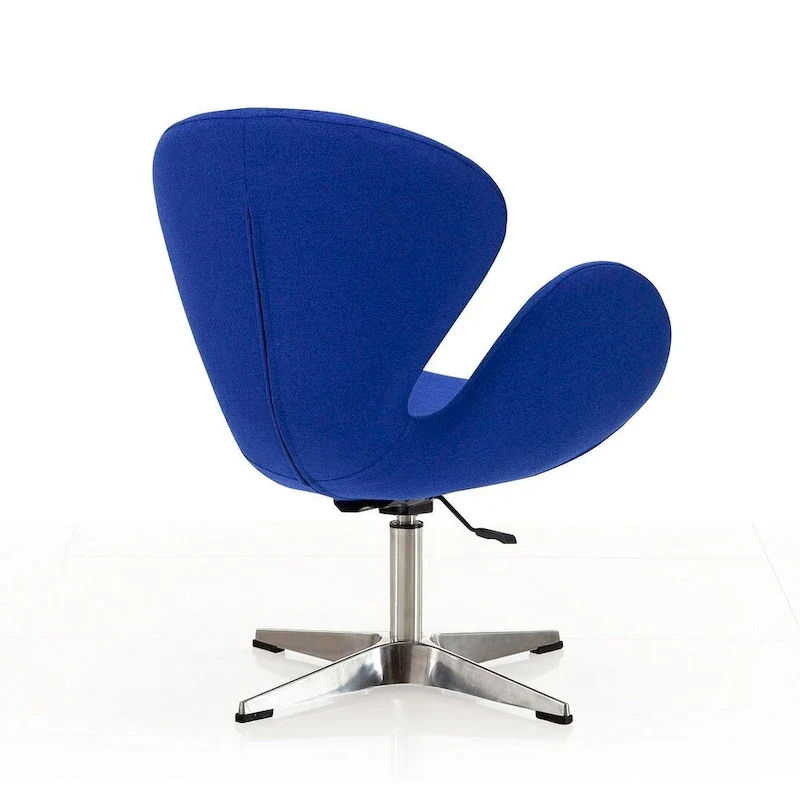 Chaises pivotantes confortables et réglables en chrome (Lot de 2)