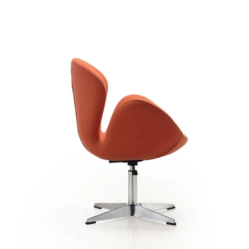 Chaises pivotantes confortables et réglables en chrome (Lot de 2)