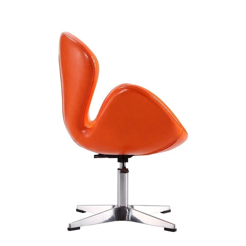 Chaises pivotantes confortables et réglables en chrome (Lot de 2)