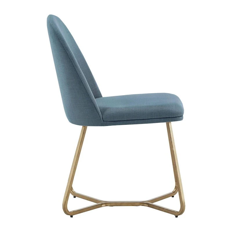 Chaises de salle à manger modernes en métal doré