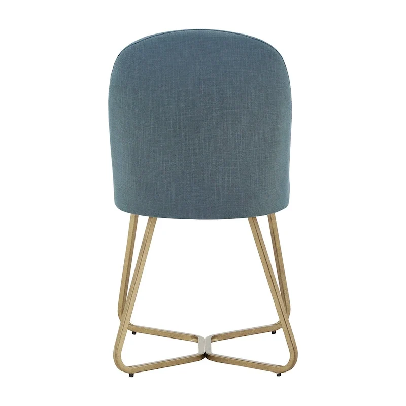 Chaises de salle à manger modernes en métal doré