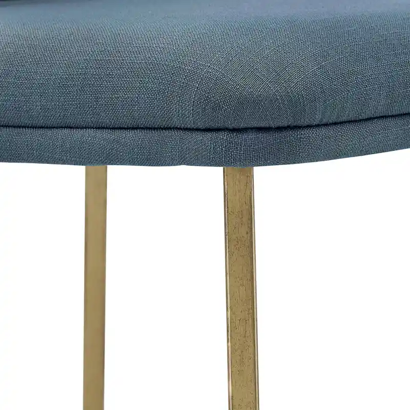 Chaises de salle à manger modernes en métal doré