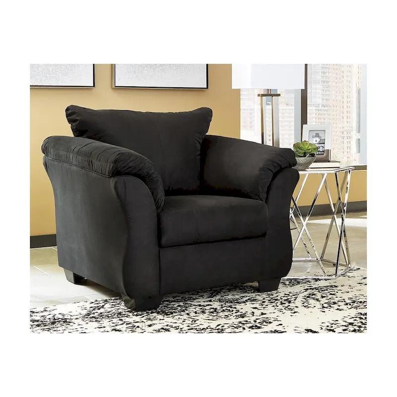Chaise noire contemporaine
