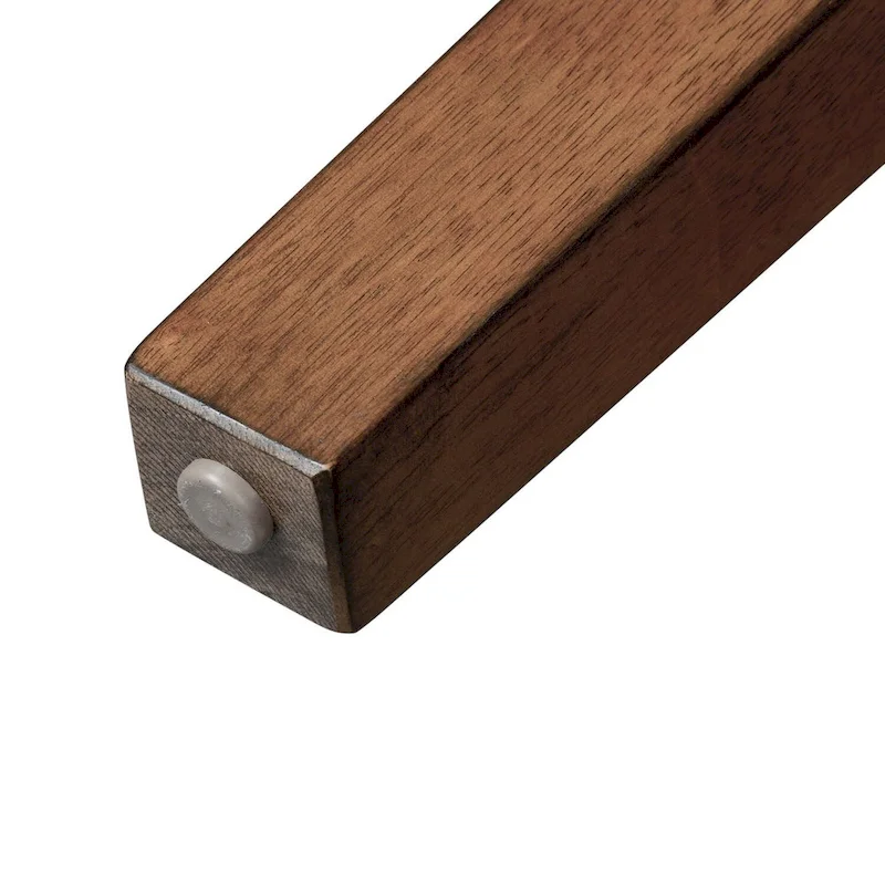 Table en Chêne Rustique Marron Moyen à Pieds Rétractables