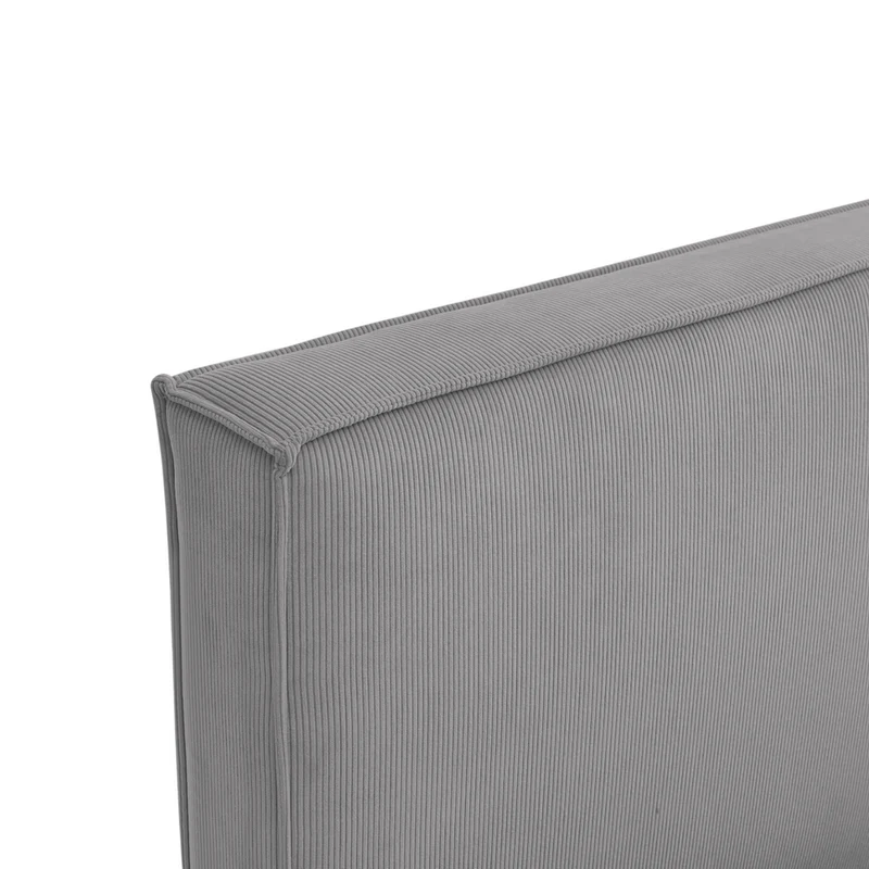 Lit coffre 160 x 200 cm gris