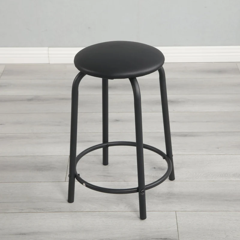 Table à dessin effet bois avec plateau inclinable avec tiroirs et tablette latérale et tabouret noir SHELFPLUS