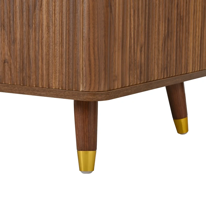 Table basse relevable effet noyer 97x52cm ADJUSTBAMBOOPLUS