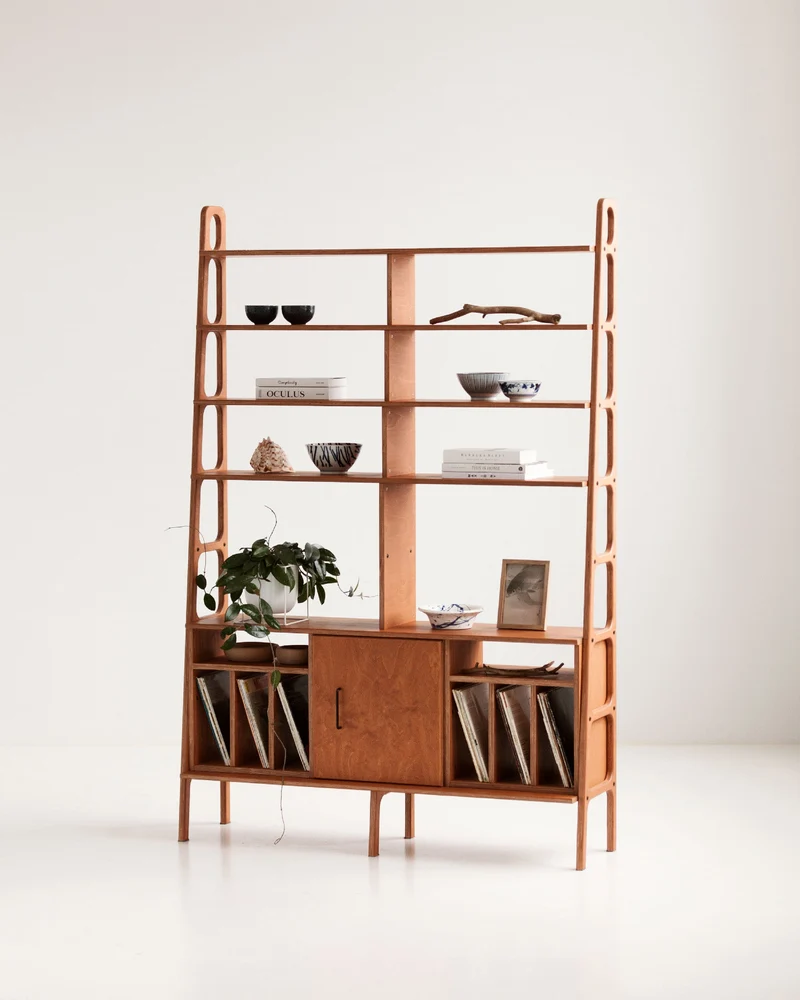 Grand Wall Unit · 143 cm · Vinyl + Cabinet + Vinyl