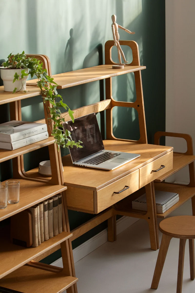 Compact Home Office Wall Unit · Set VIII