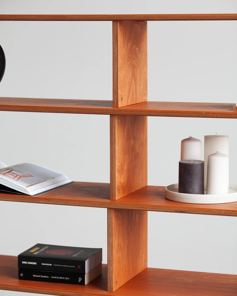 Double Library Wall Unit · 143 cm