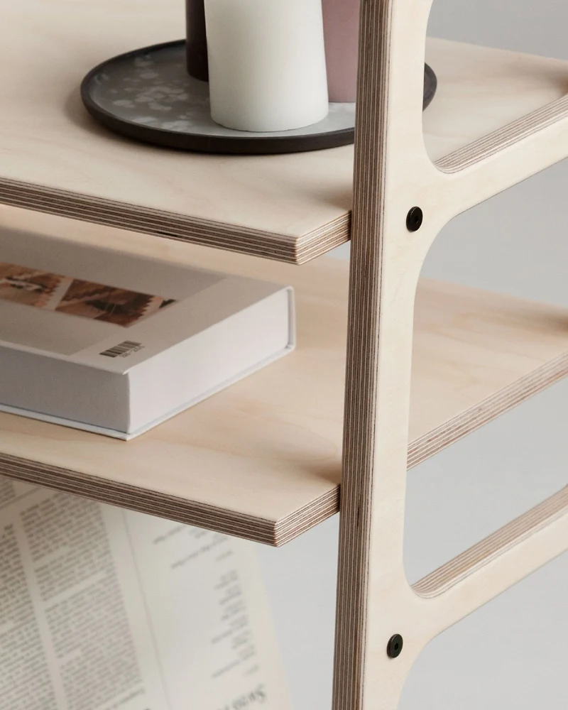 Mini Bookcase with vinyl space · 90 cm