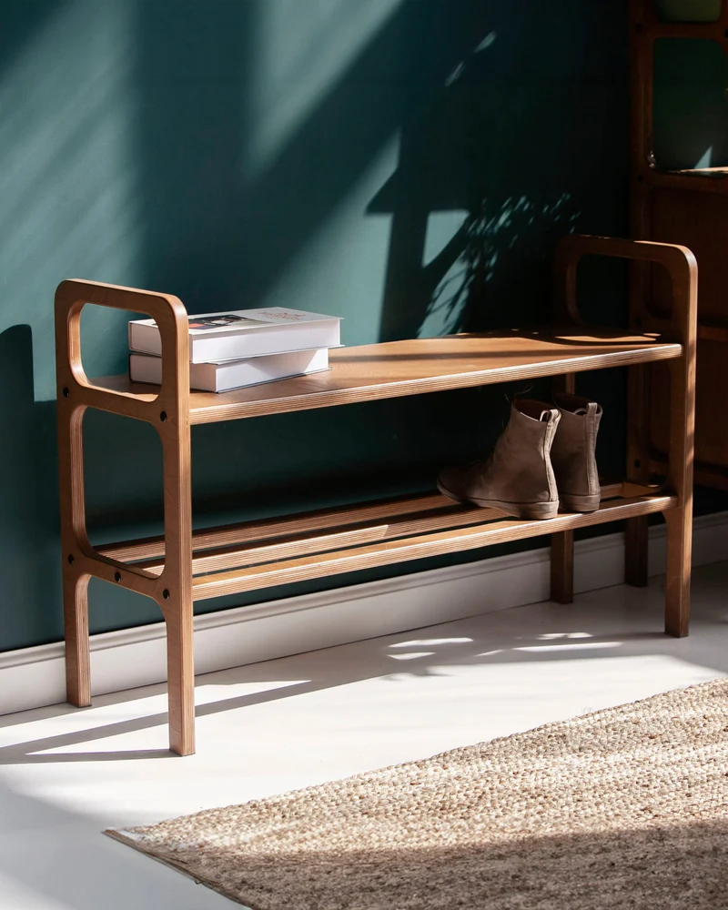 Shoe Bench · Straight Legs
