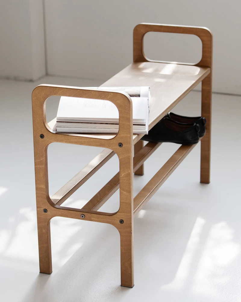 Shoe Bench · Straight Legs