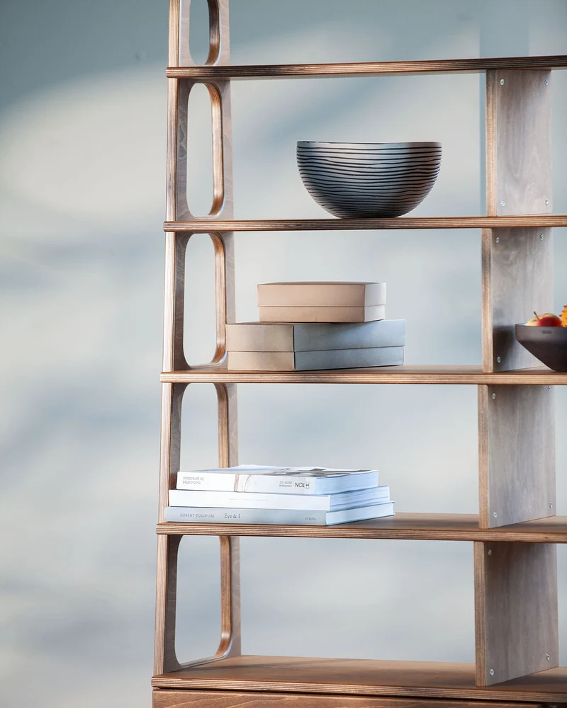 Maxi Bookcase · 120 cm · Drawers + Open