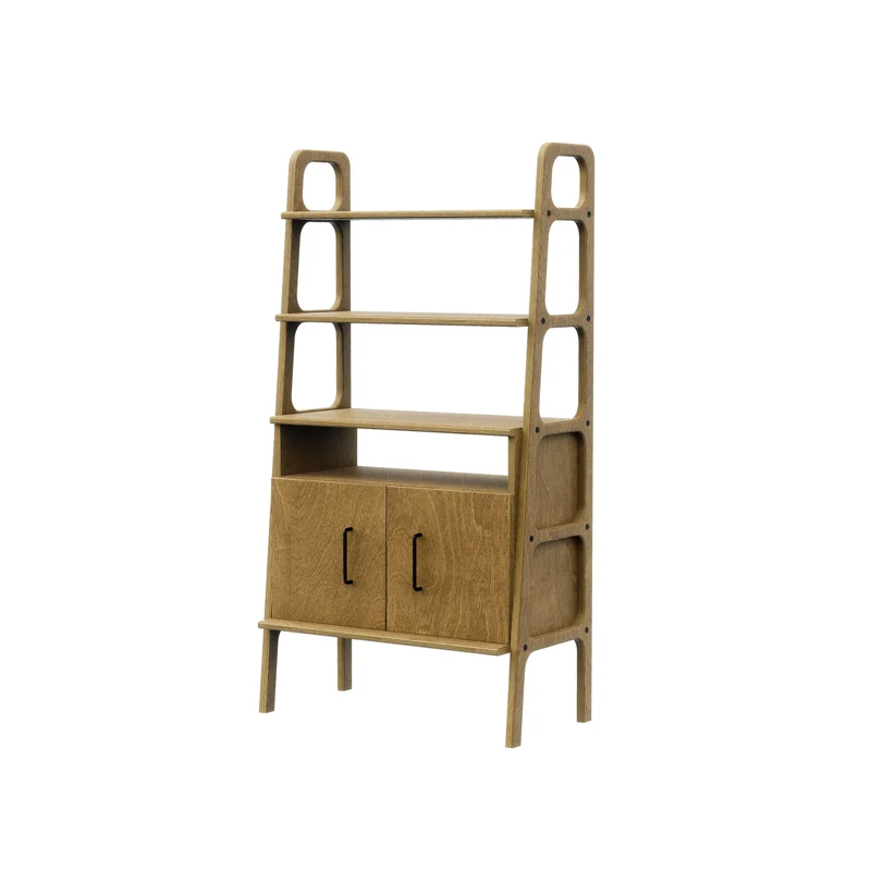 Midi Bookcase with open cabinet · 140 cm