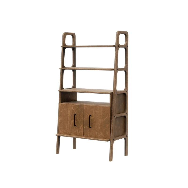 Midi Bookcase with open cabinet · 140 cm