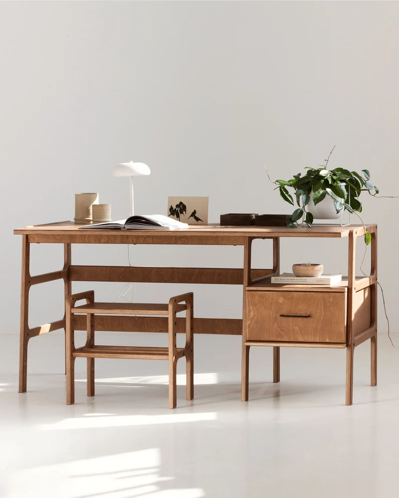 Mid-Century Desk · 180 cm · 1 Drawer