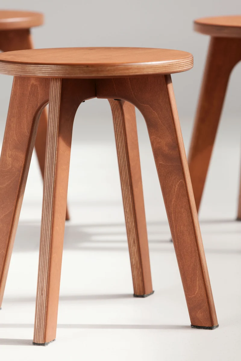 Mid-Century Stool · Round