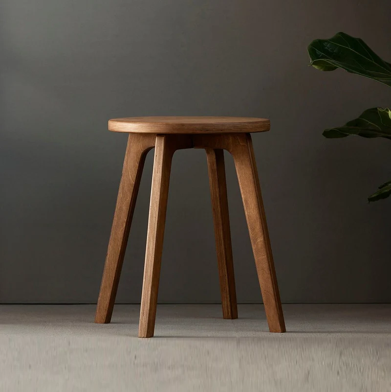 Mid-Century Stool · Round