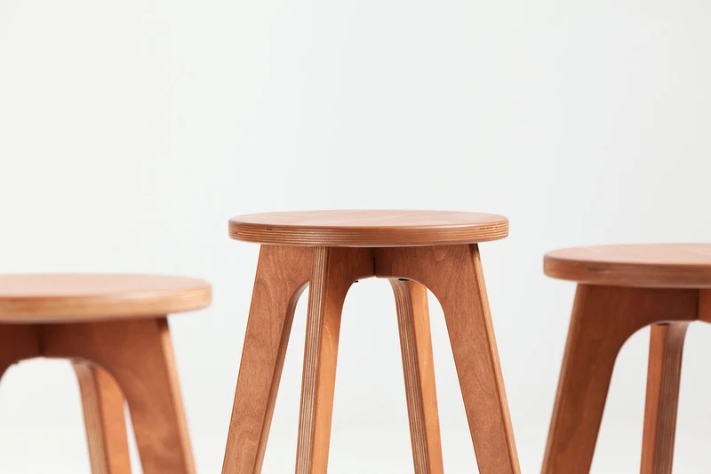 Mid-Century Stool · Round