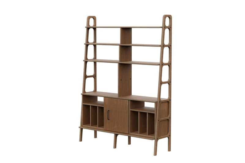 Maxi Bookcase · 143 cm · Vinyl + Cabinet + Vinyl