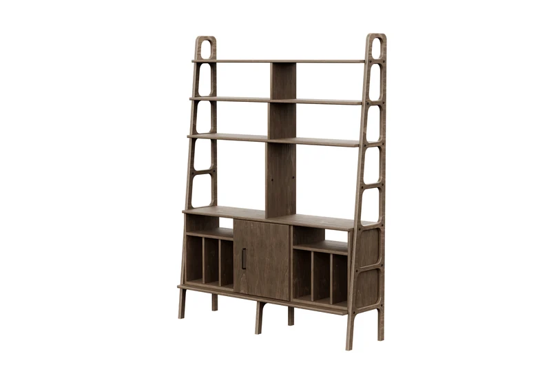 Maxi Bookcase · 143 cm · Vinyl + Cabinet + Vinyl