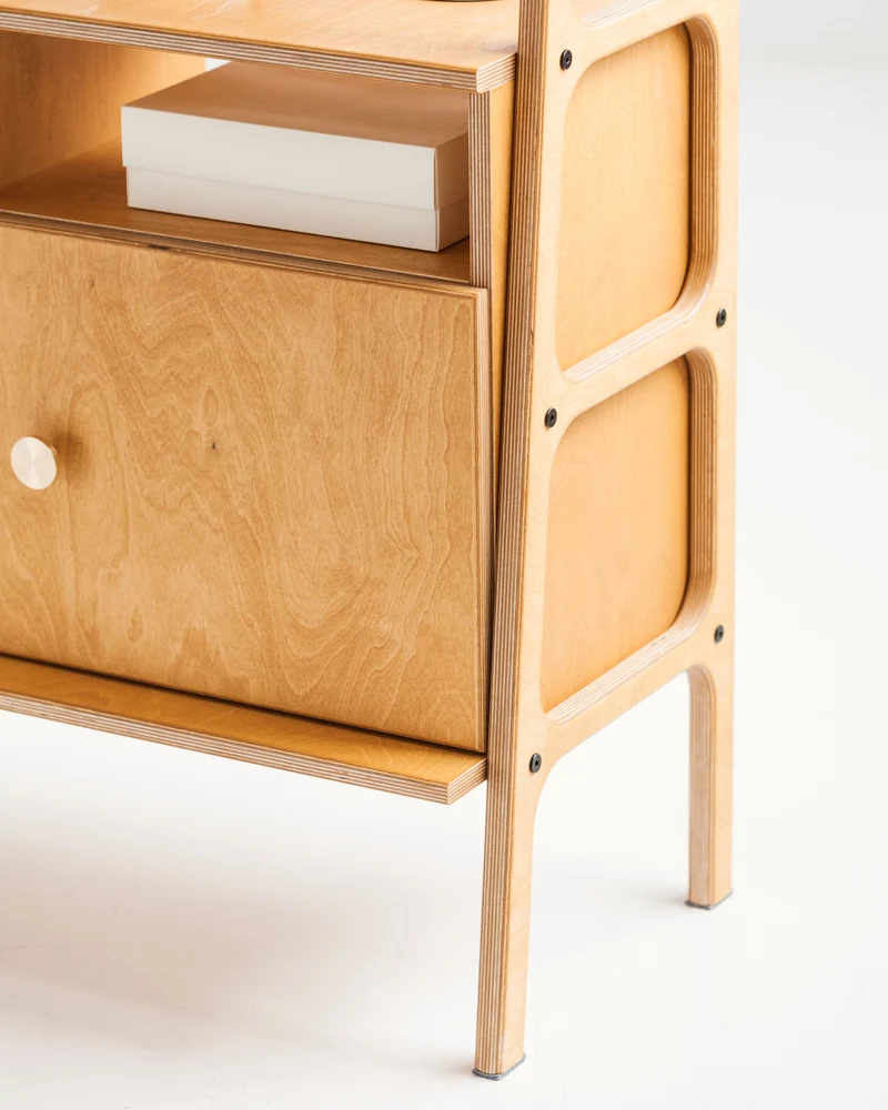 Maxi Bookcase · 166 cm · Vinyl + Drawers + Open
