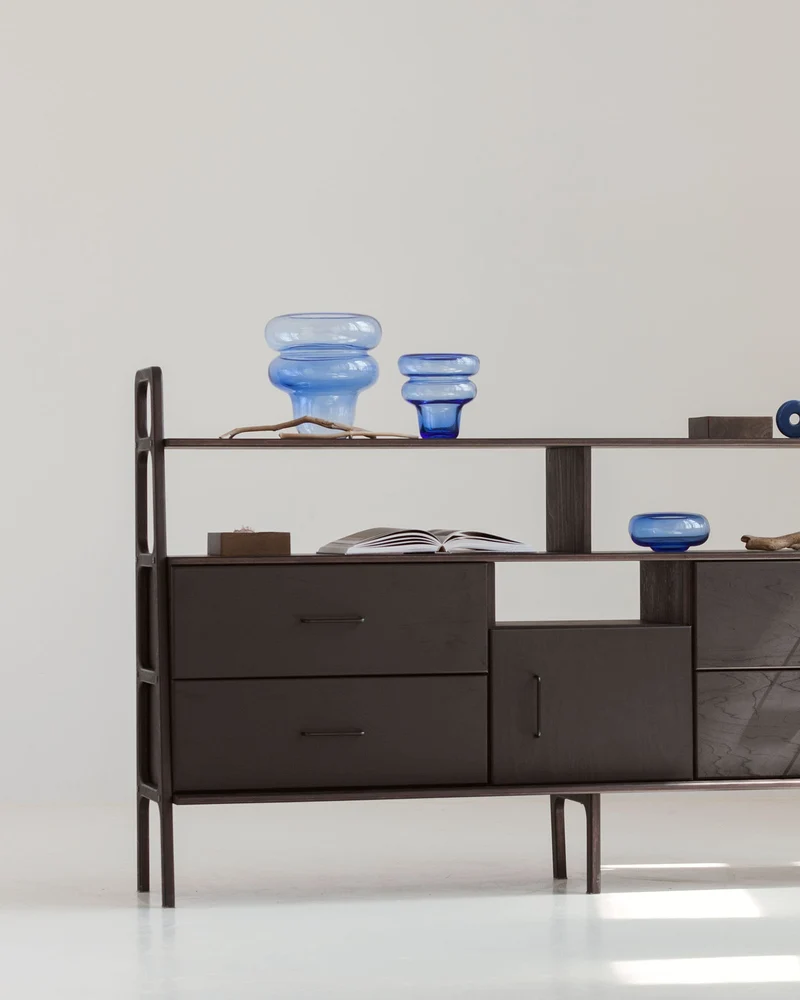 Midlite Bookcase · 189 cm · Drawers + Open