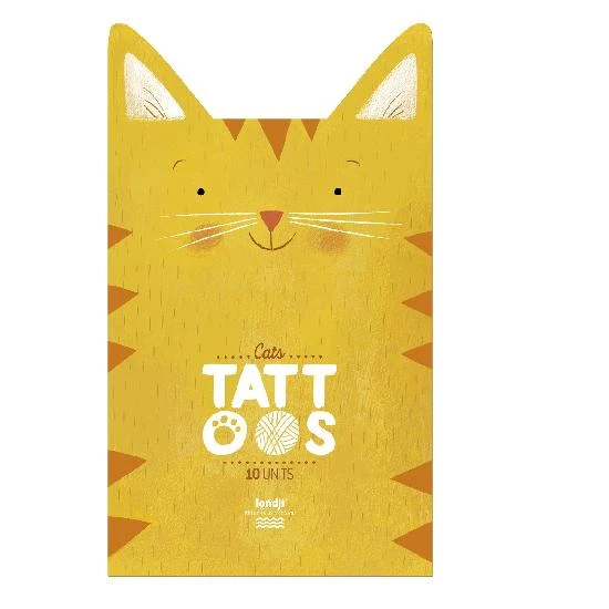 Tatouage temporaire encre végétale - Chat