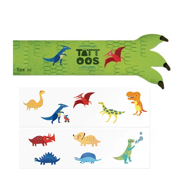 Tatouage temporaire encre végétale - Dinosaures