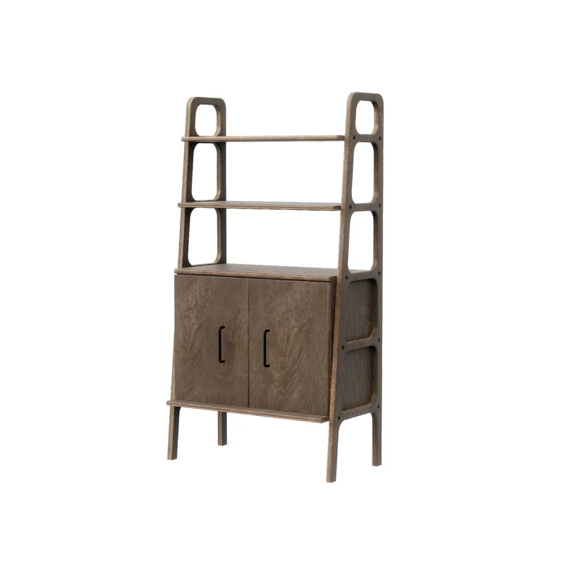 Midi Bookcase with cabinet · 140 cm