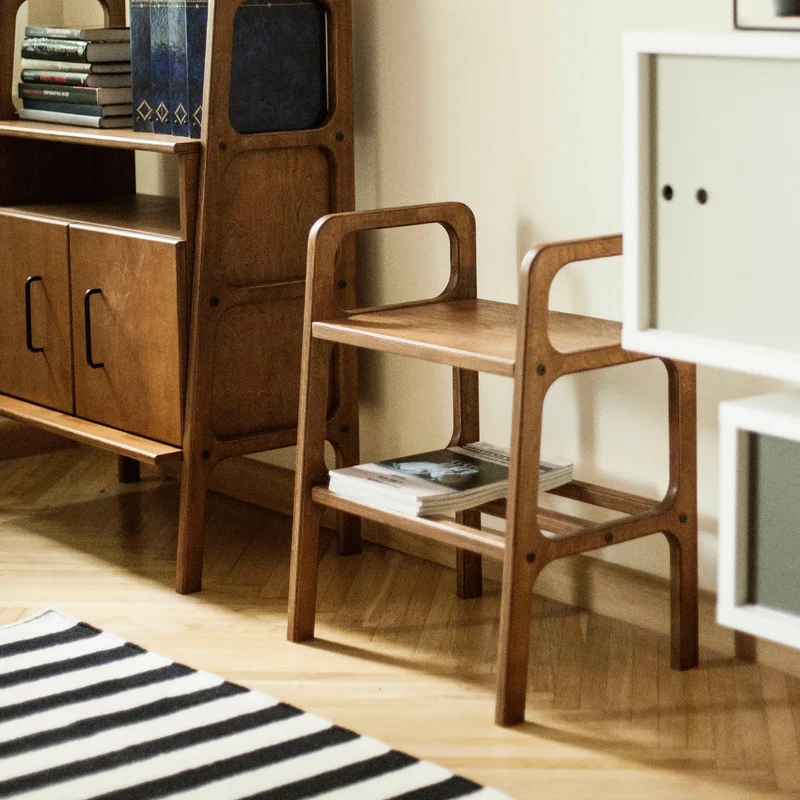 Mid-Century Bench Stool · 51 cm