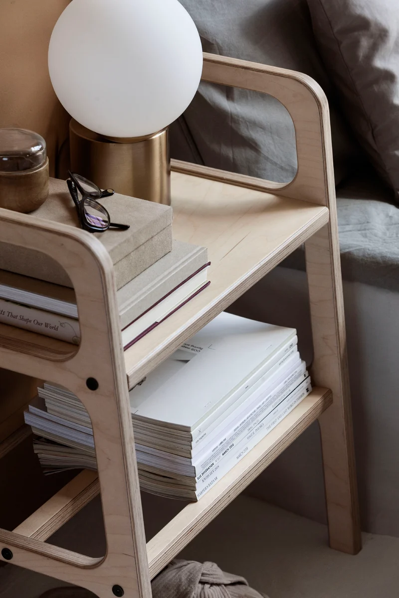 Mid-Century Bench Stool · 51 cm