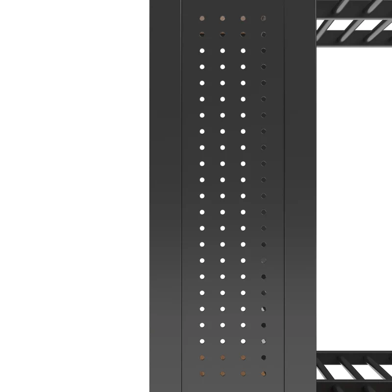 Lit superposé 90x200 cm métallique noir avec LED et tiroirs rangements RUSTICNIGHTSTAND