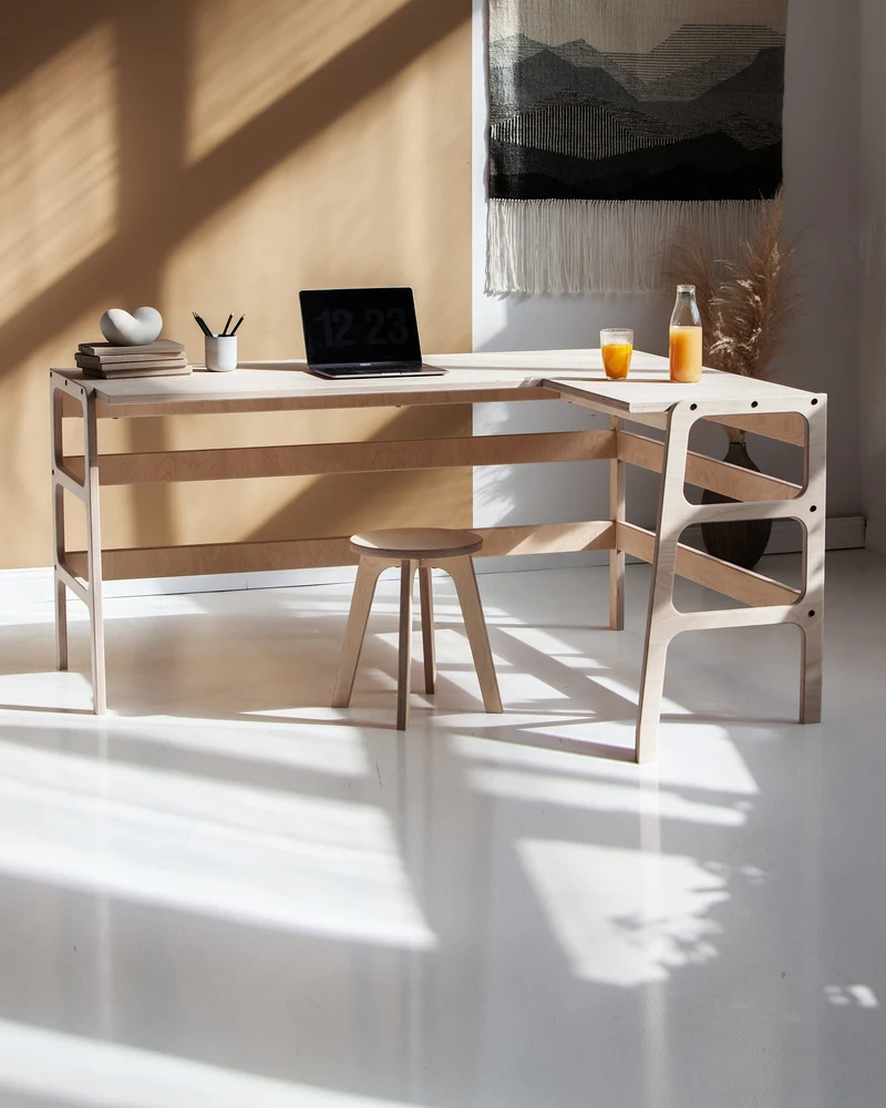 Mid-Century L-Shape Desk · 65/65