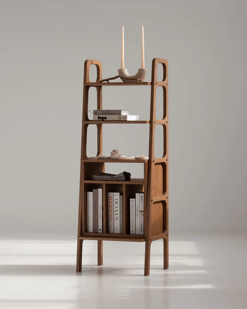Midi Bookcase with vinyl · 140 cm