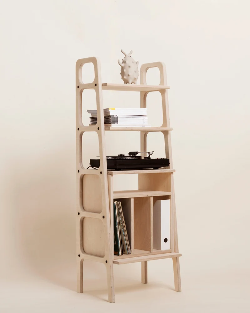 Midi Bookcase with vinyl · 140 cm