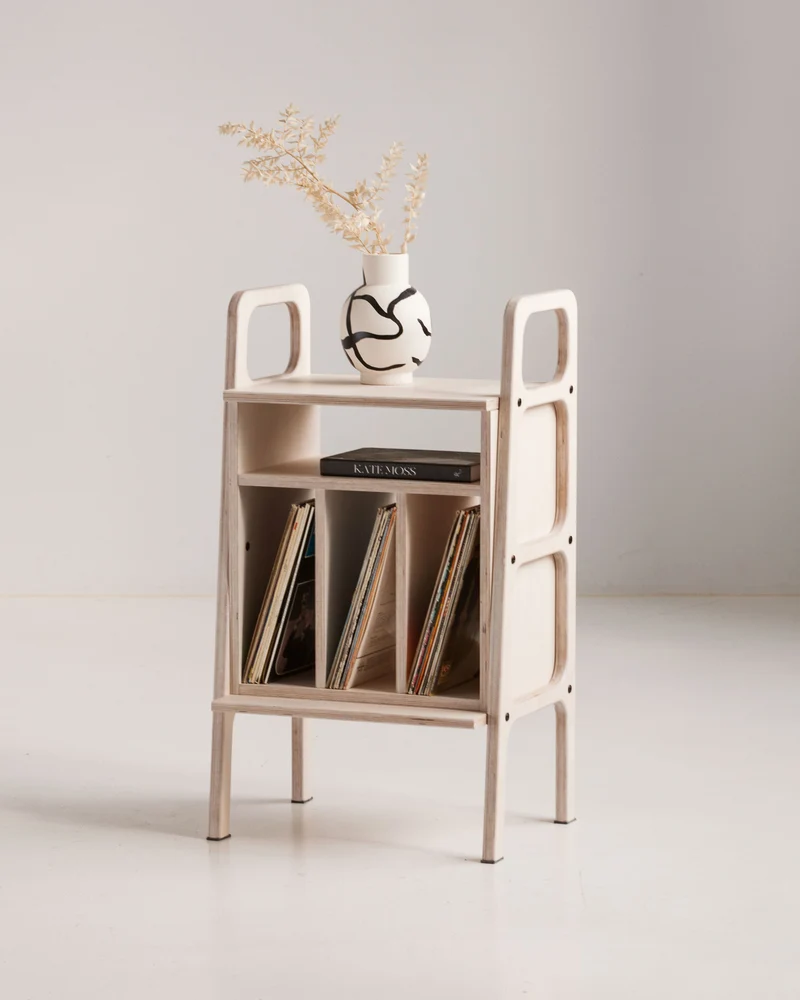 Mini Bookcase with vinyl · 90 cm