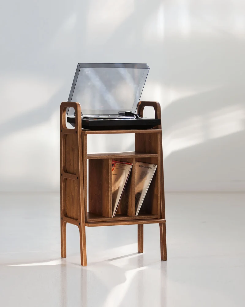Mini Bookcase with vinyl · 90 cm