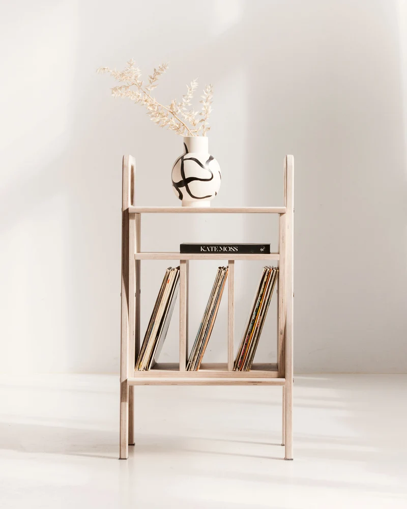 Mini Bookcase with vinyl · 90 cm