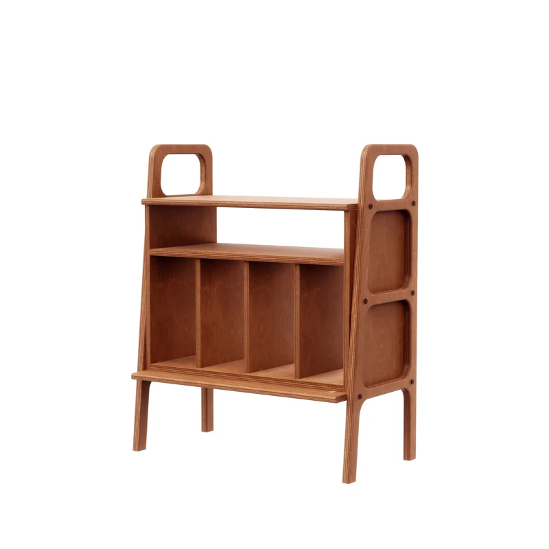 Mini Bookcase with vinyl · 90 cm