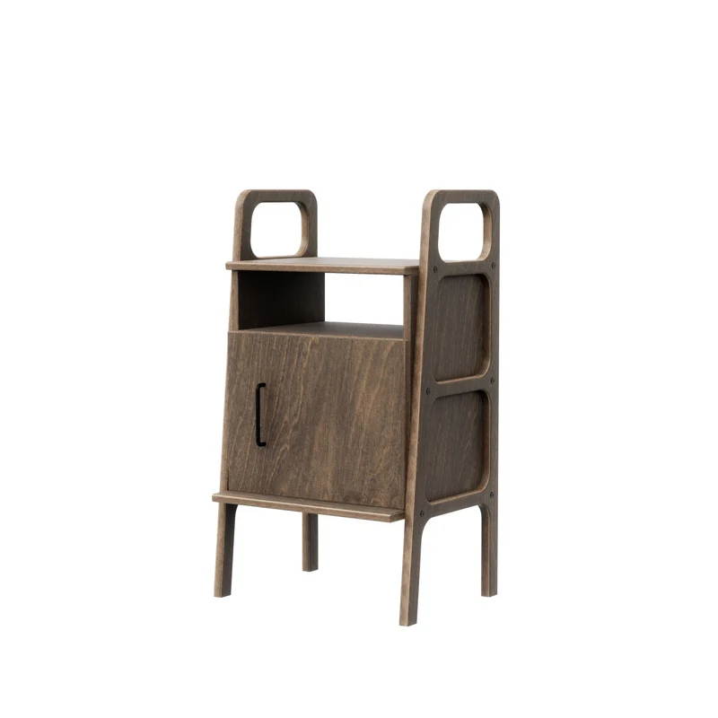 Mini Bookcase with open cabinet · 90 cm
