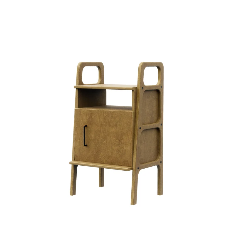 Mini Bookcase with open cabinet · 90 cm