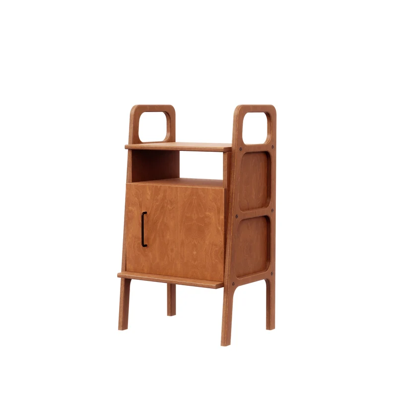 Mini Bookcase with open cabinet · 90 cm