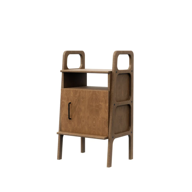 Mini Bookcase with open cabinet · 90 cm