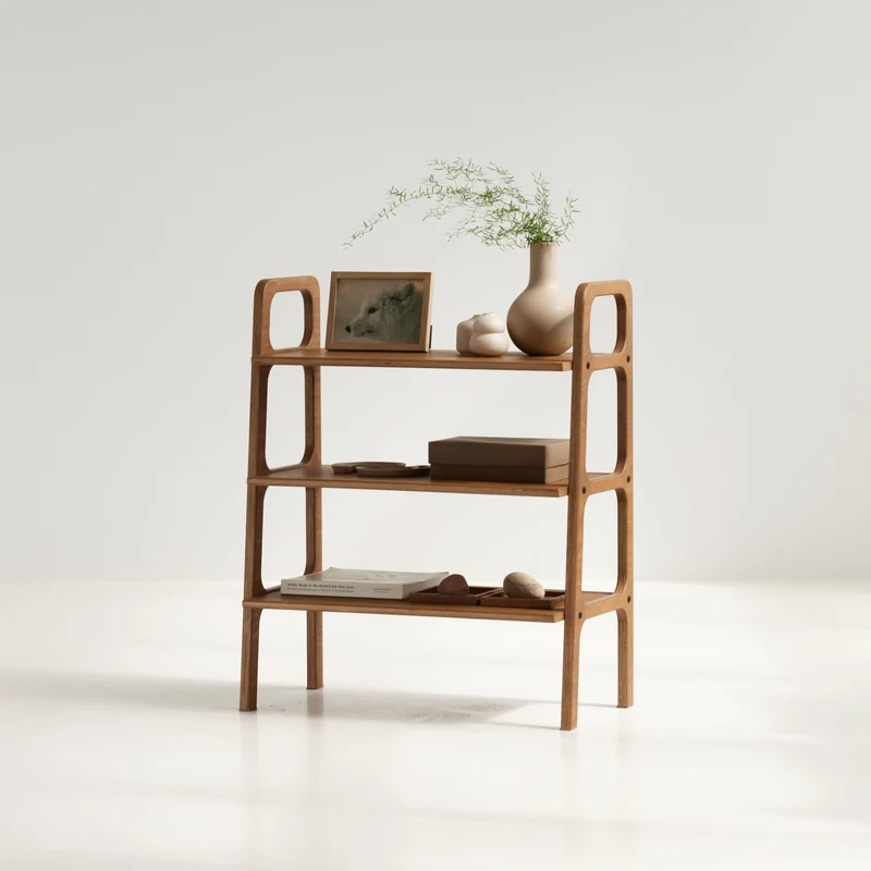 Mini Bookcase with shelves · 90 cm