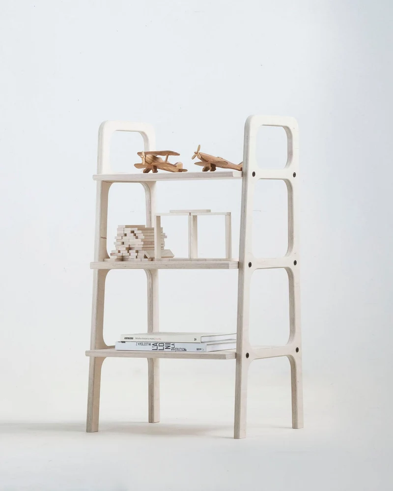 Mini Bookcase with shelves · 90 cm