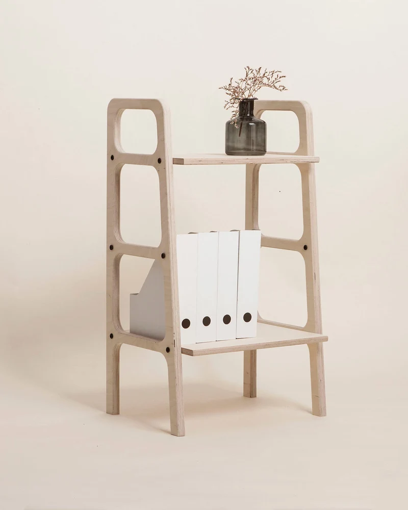 Mini Bookcase with shelves · 90 cm